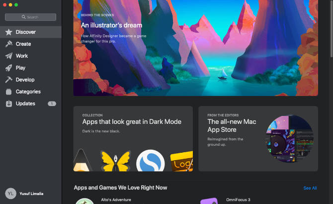 App Store trên macOS Mojave