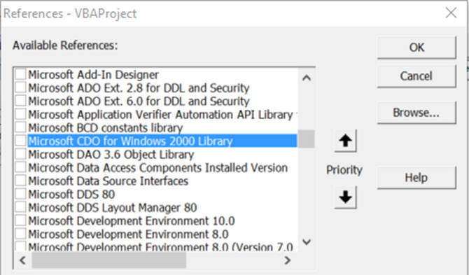 Gửi email trực tiếp từ excel