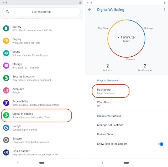 Hạn chế sử dụng Twitter bằng Digital Wellbeing trên Android 9