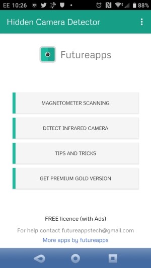 Phát hiện camera quay lén bằng phần mềm Hidden Camera Detector