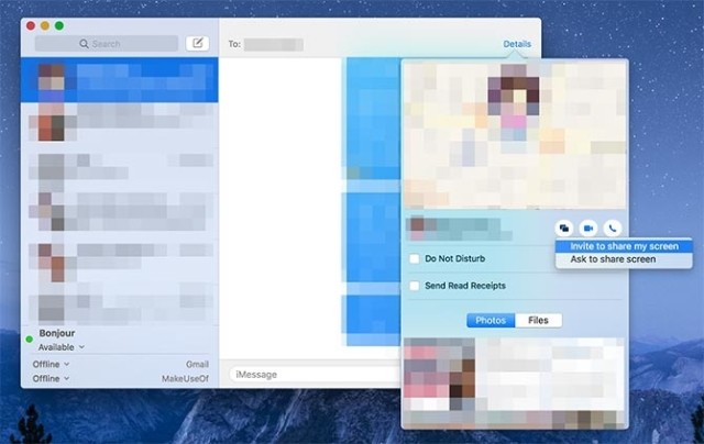 Chia sẻ màn hình máy Mac bằng iMessage