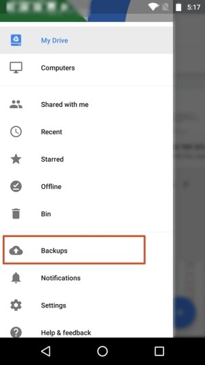 Đổi file sao lưu trên Google Drive