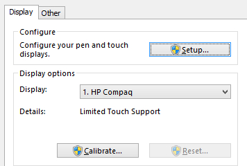 Hiệu chỉnh cài đặt màn hình cảm ứng trên windows 10