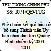 Quyết định số 1071/QĐ-TTG