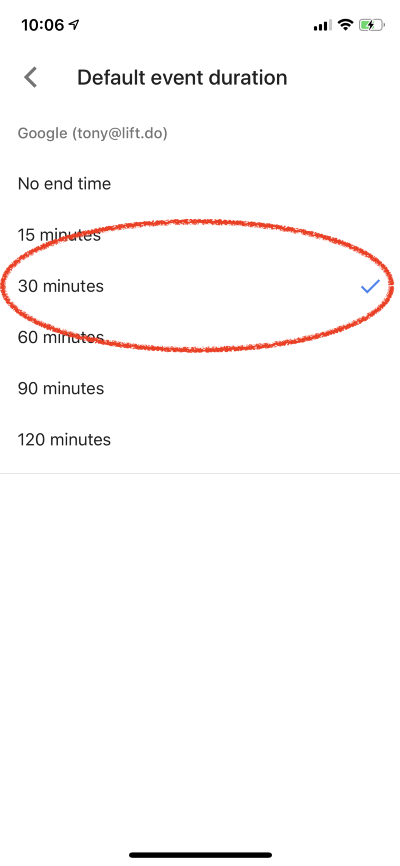Thiết lập Google Calendar