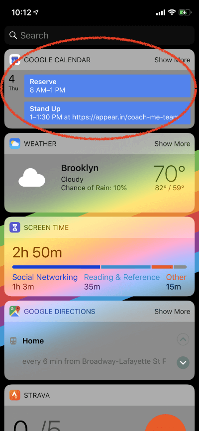 Thông báo trên Google Calendar