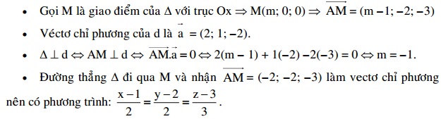Hình học giải tích trong không gian Oxyz