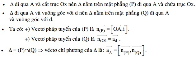 Hình học giải tích trong không gian Oxyz