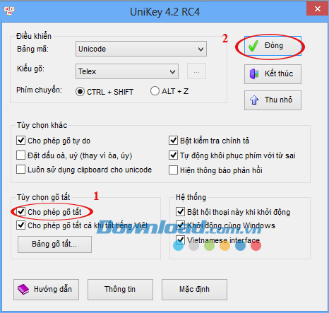 Cách sử dụng tính năng gõ tắt trên Unikey