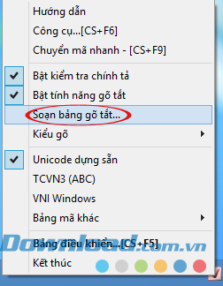 Cách sử dụng tính năng gõ tắt trên Unikey