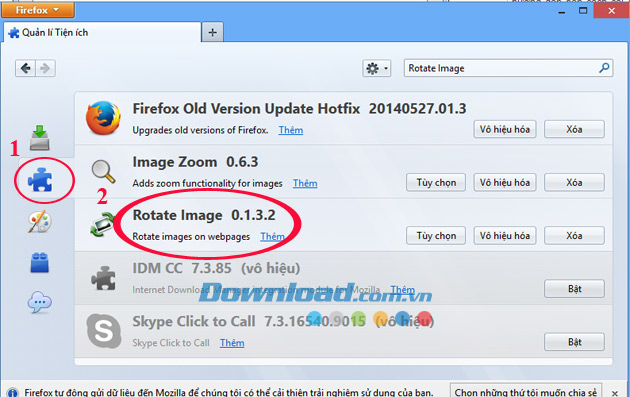 Vào Firefor/Tiện ích/Phần mở rộng Hướng dẫn cài đặt tiện ích mở rộng trên trình duyệt Firefox
