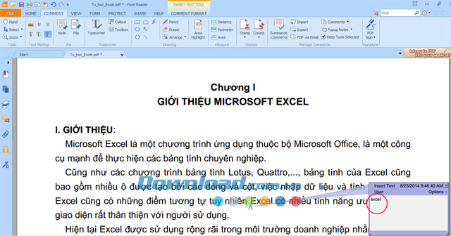 Cách tạo ghi chú trong file PDF bằng Foxit Reader