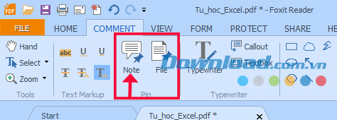 Cách tạo ghi chú trong file PDF bằng Foxit Reader