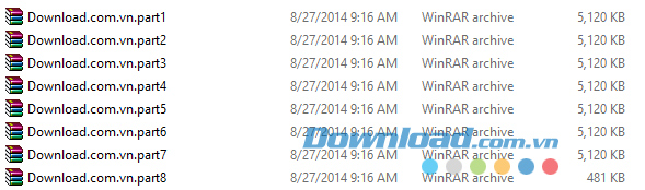 Hướng dẫn chia nhỏ file nén bằng WinRAR