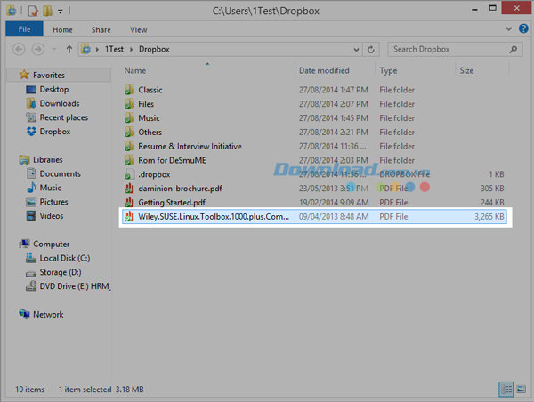 Đồng bộ thư mục và file