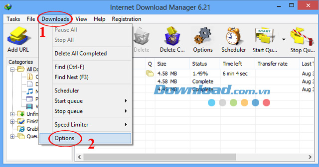 Thiết lập chế độ tự động quét virus sau khi tải file trên IDM