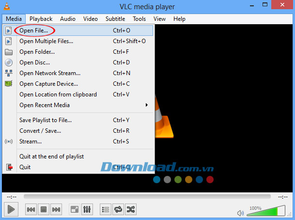 Mở video Hướng dẫn chụp ảnh Video trên VLC Media Player