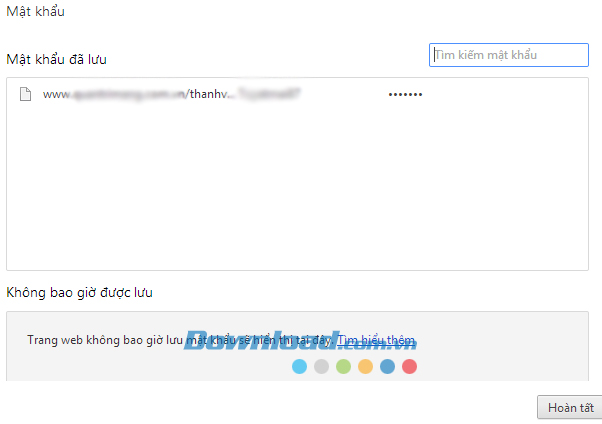 Hướng dẫn quản lý mật khẩu đã lưu trên cốc Cốc