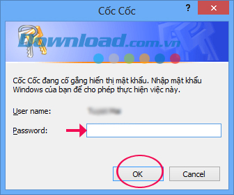 Hướng dẫn quản lý mật khẩu đã lưu trên cốc Cốc