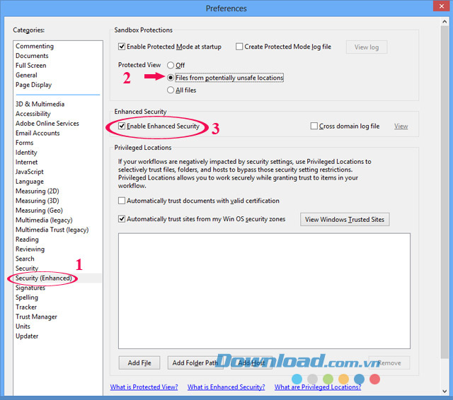 Cách bật tính năng cảnh báo file PDF không an toàn trên Adobe Reader