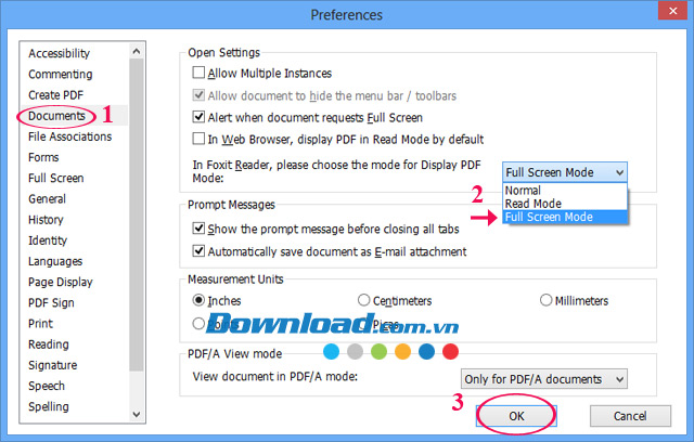 Bật chế độ toàn màn hình khi đọc file PDF bằng Foxit Reader