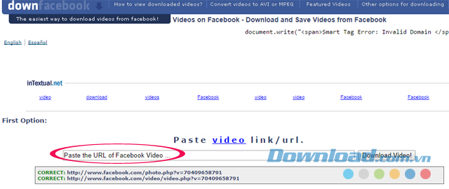DownFacebook Cách tải video trên Facebook nhanh chóng