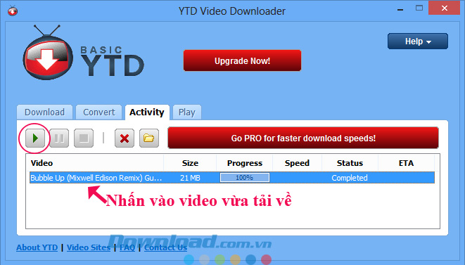 Xem video Tải video YouTube, Facebook bằng YTD Video Downloader