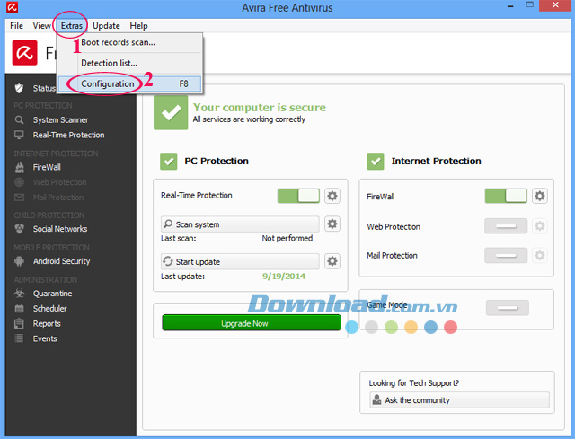Hướng dẫn cài đặt và sử dụng Avira Free AntiVirus diệt Virus