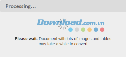 Quá trình chuyển đổi Chuyển đổi Word sang PDF trực tuyến miễn phí