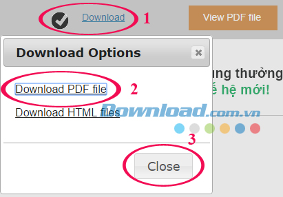 Nhấn Download PDF file Chuyển đổi Word sang PDF trực tuyến miễn phí
