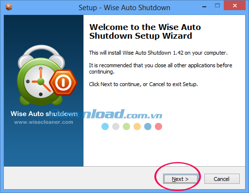 Cài đặt Wise Auto Shutdown Cách hẹn giờ tắt máy bằng Wise Auto Shutdown