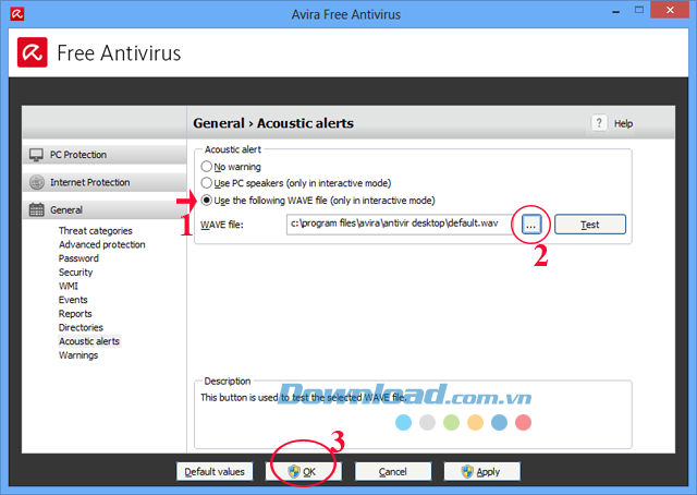 Cách tắt âm thanh khi diệt Virus bằng Avira Free AntiVirus