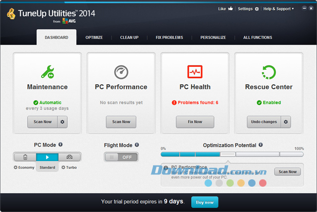 Hướng dẫn sử dụng TuneUp Utilities tối ưu hệ thống máy tính