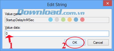 Thay đổi giá trị StartupDelayInMSec Tăng tốc độ khởi động các ứng dụng Desktop trên Windows 10