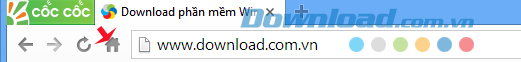 Cách làm hiển thị nút trang chủ trên trình duyệt Cốc Cốc