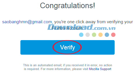 Vào mail kích hoạt