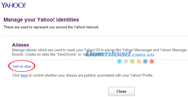 Hướng dẫn tạo nick ảo trên Yahoo Messenger