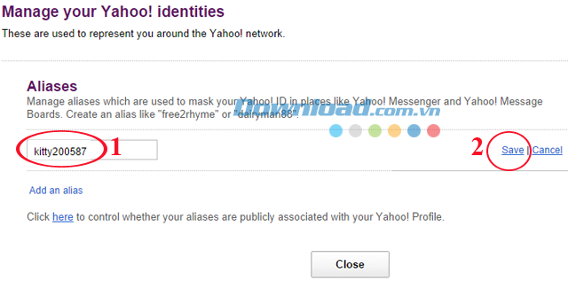 Hướng dẫn tạo nick ảo trên Yahoo Messenger