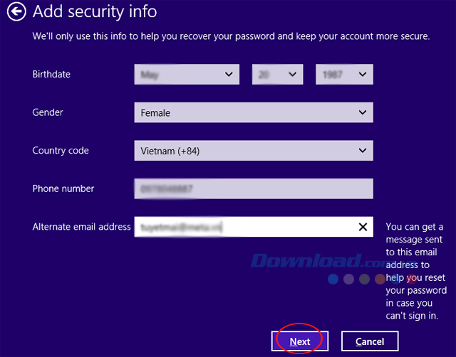 Thông tin bảo mật
