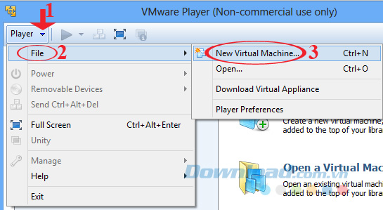 Tạo máy ảo mới Cài máy ảo Windows 8 bằng VMware Player
