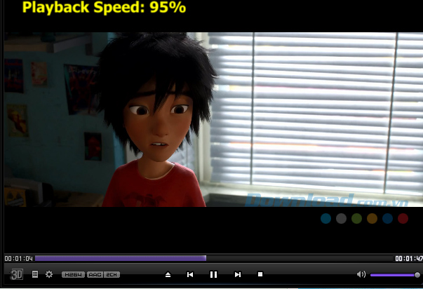 Cách thay đổi tốc độ phát Video trong KMPlayer