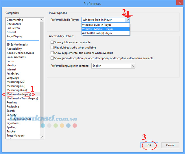 Cách thay đổi phần mềm nghe nhạc mặc định trong Adobe Reader