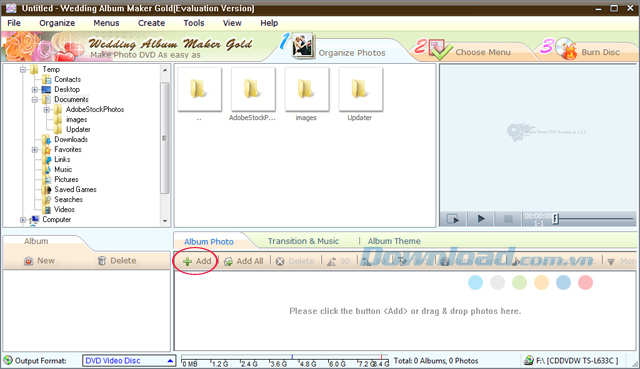 Tạo Album ảnh cưới ấn tượng với Wedding Album Maker Gold