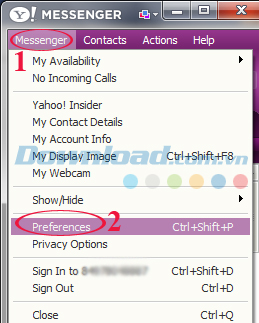 Tắt tính năng khởi động cùng Windows của Yahoo