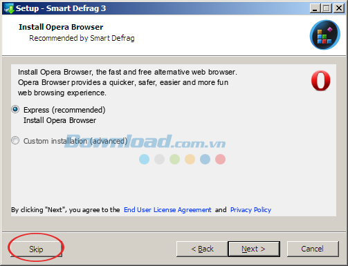 Cài đặt Opera Browser