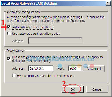 Khắc phục lỗi không truy cập được Internet sau khi tắt Ultrasurf