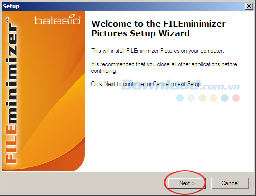 Cách giảm dung lượng ảnh bằng FILEminimizer Pictures