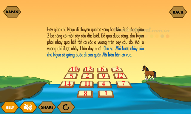 Đáp án game Qua sông IQ mới nhất từ câu 14-16