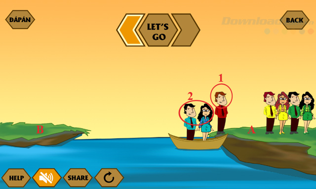 Đáp án game Qua sông IQ mới nhất từ câu 14-16