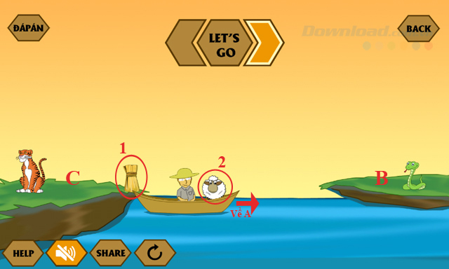 Đáp án game Qua sông IQ mới nhất